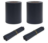 Qnhdfrt Dark Gray PVC Garden Privacy Screen, 2-Pack