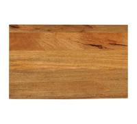 Qnhdfrt Dessus de Table à Bord Vivant 60x40 cm Plateau en Bois de Manguier Massif Finition Chêne Rectangulaire pour Bureau Table Basse Haute Salle à Manger et Mobilier de Restauration