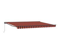 Qnhdfrt Electric Retractable Awning, 450x300cm, Orange and Black