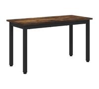 Qnhdfrt Engineered Wood and Metal Dining Bench, Smoked Oak