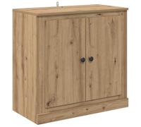 Qnhdfrt Engineered Wood Buffet Cabinet with 2 Doors, Artisan Oak