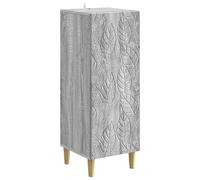 Qnhdfrt Engineered Wood Storage Cabinet, 1 Door, Sonoma Gray