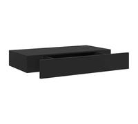 Qnhdfrt Étagère flottante avec tiroir - En MDF - 48 x 25 x 8 cm - Montage invisible - Design moderne pour livres, décoration, chambre à coucher, salle de bain, cuisine