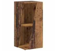 Qnhdfrt Étagère Latérale Bois Ancien 33x32x70,5 cm | Meuble de Rangement sur Pied Petit Format Compact pour Salon Chambre Bureau | Bibliothèque Basse Moderne en Bois d'Ingénierie
