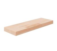 Qnhdfrt Étagère murale en chêne massif non traité 60 x 20 x 4 cm Étagère étroite pour espace de rangement supplémentaire dans la cuisine, la salle de bain, le salon