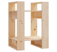 Qnhdfrt Étagère sur pied en pin massif 41 x 35 x 57 cm - Étagère ouverte sans mur - Design moderne pour salon, chambre à coucher et bureau