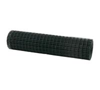 Qnhdfrt Euro-Clôture 250 x 100 cm - Clôture de jardin en fer enduit de PVC - Clôture métallique stable pour jardin et terrasse - Clôture verte - Brise-vue - Montage facile