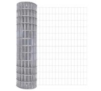 Qnhdfrt Euroclôture 250 x 100 cm - Clôture de jardin en fer revêtu de PVC - Clôture métallique stable pour jardin et terrasse - Clôture en métal polyvalente pour délimiter et aménager