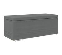 Qnhdfrt Fabric Backless Dining Bench, Dark Gray