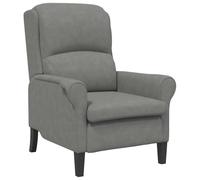 Qnhdfrt Fauteuil Salon Gris Foncé 76 x 94 x 102 cm - Chaise Longue Moderne en Microfibre Douce avec Pieds en Bois Massif, Fauteuil Confortable pour Espace de Détente Bureau et Chambre