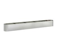Qnhdfrt Galvanized Steel Raised Garden Bed, 12 x 1.3 x 1.3 Ft Planter Box