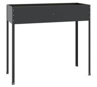 Qnhdfrt Galvanized Steel Raised Garden Bed, 40x16x35 inches, Anthracite