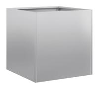 Qnhdfrt Galvanized Steel Square Garden Planter, 40x40x40 cm
