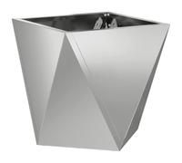 Qnhdfrt Galvanized Steel Square Garden Planter, Silver, 12x12x12
