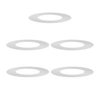 Qnhdfrt Galvanized Steel Tree Rings, Silver, 5-Pack