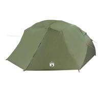 Qnhdfrt Grande tente de camping comme abri extérieur, vert olive, 514 x 465 x 187 cm, en polyester avec barres en fibre de verre, pour excursions de pêche et camping en plein air