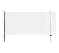 Qnhdfrt Gray PVC-Coated Steel Welded Wire Fence with Posts, 82x4 Ft