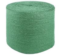 Qnhdfrt Green 3-Strand Twisted Natural Jute Rope for Gardening