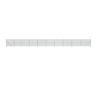 Qnhdfrt Green PVC Coated Steel Chain Link Fence with Posts, 2x25m