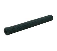 Qnhdfrt Green PVC Coated Steel Chicken Wire Mesh, 1.2 x 25m