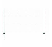 Qnhdfrt Green PVC Coated Steel Garden Fence with Posts, 10x1.4m