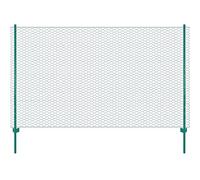 Qnhdfrt Green PVC Coated Steel Wire Mesh Fence Kit, 25x2 m