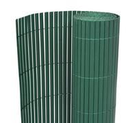 Qnhdfrt Green PVC Double-Sided Garden Privacy Fence, 90x500 cm
