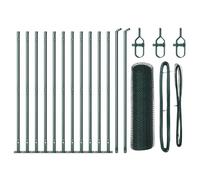 Qnhdfrt Green Steel Fence Post, 2500x3.2x50 cm