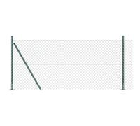 Qnhdfrt Green Steel Garden Fence Kit with 5 Posts, 3.3 x 82 Ft