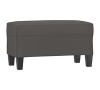 Qnhdfrt Grey Faux Leather Upholstered Entryway Bench