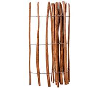 Qnhdfrt Hazelwood Picket Fence Roll, 4x8.2 Ft Wood Garden Border