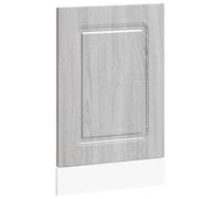 Qnhdfrt Kalmar Panneau avant pour lave-vaisselle 45 x 57 cm, matériau en bois gris sonoma, façade de cuisine robuste pour dissimuler les lave-vaisselles encastrées