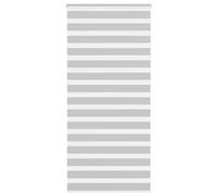 Qnhdfrt Light Gray Polyester Zebra Roller Blind, 100 x 230 cm