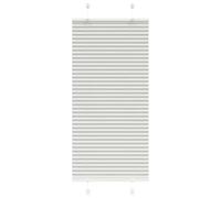Qnhdfrt Light Grey Polyester Zebra Roller Blind, 65x100 cm