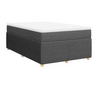 Qnhdfrt Lit à Sommier 120x190 cm avec Matelas et Surmatelas Gris Foncé