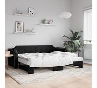 Qnhdfrt Lit de jour, extensible, 90 x 200 cm, 2 en 1, lit double, avec espace de rangement, design moderne, pour salon, chambre à coucher et chambre d'amis