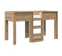 Qnhdfrt Lit superposé pour enfants, lit superposé double robuste en chêne artisanal, lit pour enfant peu encombrant en bois, solution de sommeil idéale pour les frères et sœurs, 75 x 190 cm