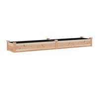 Qnhdfrt Lit Surélevé de Jardin en Sapin Massif avec Doublure 240x45x25cm