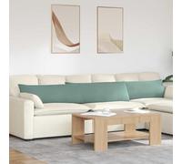 Qnhdfrt Lot de 2 coussins d'assise en velours côtelé vert océan 200 x 40 cm avec housse amovible pour canapé, balcon, chaise de jardin, design moderne et rembourrage en polyester confortable, pour