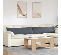 Qnhdfrt Lot de 2 coussins de canapé en velours côtelé, 145 x 40 cm, gris foncé, avec fermeture éclair, pour une décoration élégante et une assise confortable dans le salon, la chambre, le bureau, le
