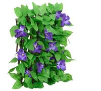 Qnhdfrt Lot de 5 treillis avec lierre artificiel - Extensible - 40 à 180 cm - Largeur : 20 à 30 cm - Hauteur : 20 à 30 cm - Brise-vue en PVC et bois - Aspect naturel - Pour jardin, balcon et terrasse
