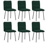 Qnhdfrt Lot de 6 chaises de salle à manger, en velours, design moderne, avec structure en bois et métal, 45 x 54 x 83 cm, chaises de cuisine, confortables, pour salon, salle à manger, bureau