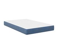 Qnhdfrt Matelas Bleu 120 x 190 x 20 cm, Matelas pour Lit Double Court en Tissu Polyester avec Ressorts Ensachés Individuels, Soutien Ferme et Isolation du Mouvement, Max 200 kg
