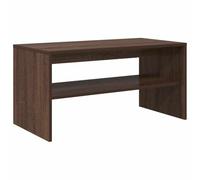 Qnhdfrt Meuble TV bas - 80 x 40 x 40 cm - Aspect chêne marron - En bois de qualité supérieure - Avec design utilisable des deux côtés - Meuble TV moderne pour salon, couloir et chambre à coucher