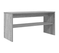 Qnhdfrt Meuble TV bas - Gris Sonoma - 80 x 30 x 40 cm - Matériau du bois - Design moderne - Étagère robuste pour salon, chambre à coucher, couloir
