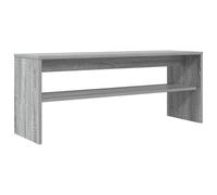 Qnhdfrt Meuble TV gris sonoma 100 x 30 x 40 cm en matériau dérivé du bois - Meuble bas moderne avec étagère pour planche - Robuste et durable - Pour salon, home cinéma, bureau
