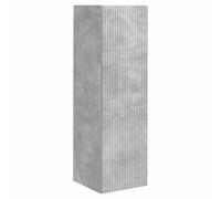 Qnhdfrt Meuble TV Mural Couleur Béton, Meuble de Rangement Suspendu en Bois d'Ingénierie avec 1 Porte et 3 Étagères pour Salon et Studio Moderne, 30 x 31 x 100 cm