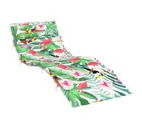 Qnhdfrt Multicolor Oxford Fabric Chaise Lounge Cushion, 180x60x4cm