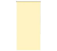 Qnhdfrt No-Drill Blackout Roller Blind, Yellow Polyester, 85 x 130 cm