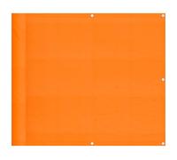 Qnhdfrt Orange Oxford Polyester Balcony Privacy Screen, 90x800 cm